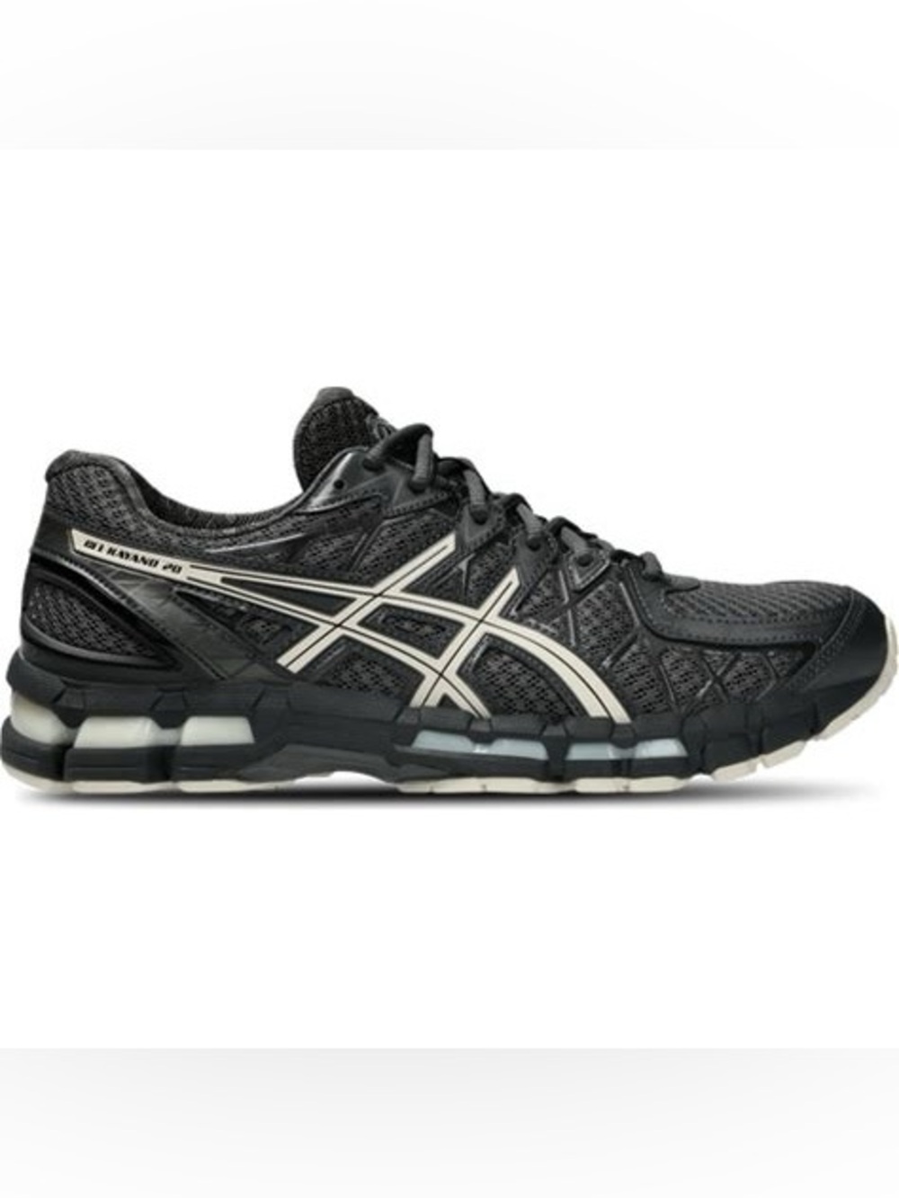 ASICS GEL-KAYANO 20 Men's Running Shoes US 11 EU45 Obsidian Grey Oatmeal Worn 1X